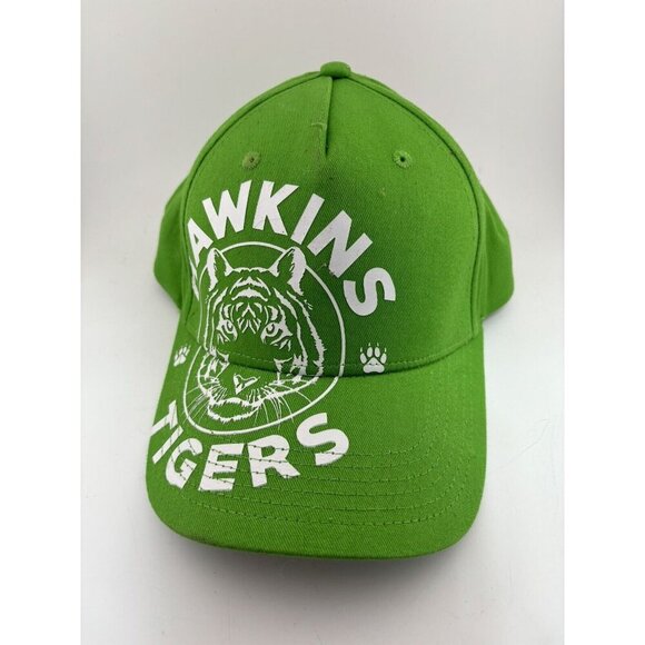 NEW WITH TAGS - Stranger Things Hawkins High School Green Cap - Picture 1 of 8
